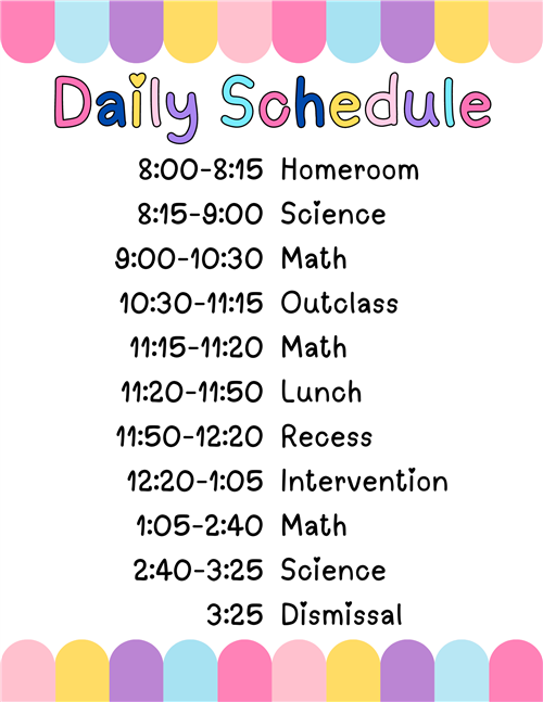 Daily Schedule